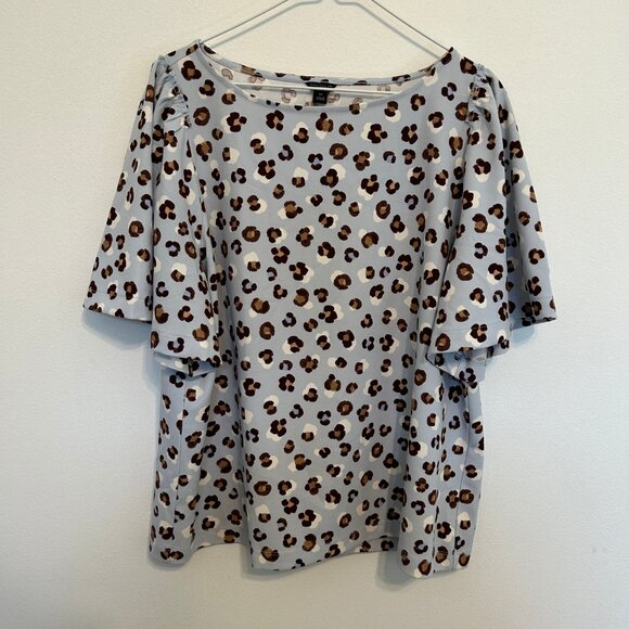Ann Taylor Animal Print Blouse - Picture 1 of 6